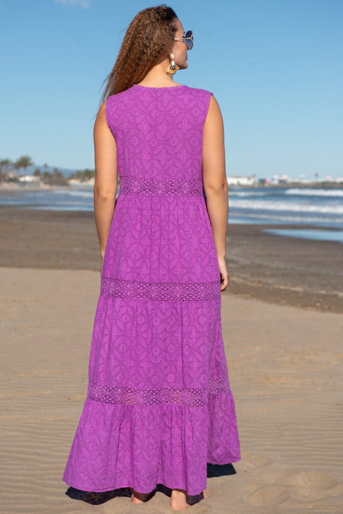 Maxikleid Lila 5087 F FRESH COTTON